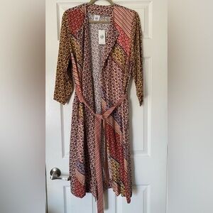 NWT Cabi Poet Jacket Patchwork Print Size Small